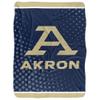University of Akron Blanket, 60"x80" Logo Dots Silky Touch Sherpa Back Super Soft Throw Blanket view 2