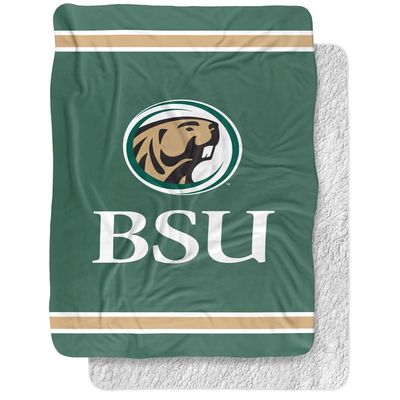 Bemidji State University Blanket, 60"x80" Primary Logo, Silky Touch Sherpa Back Super Soft Throw Blanket