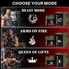TECEUM Weightlifting Wrist Wraps with Thumb Loop Military Green Arms on Fire 18 inch Heavy-Duty Workout Wrist Support & Protection Ideal for Powerlifting, Strength Training, Bodybuilding view 4