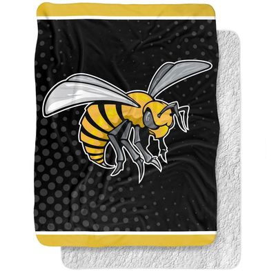 Alabama State University Blanket, 60"x80" Logo Dots Silky Touch Sherpa Back Super Soft Throw Blanket