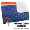 Houston Christian University Huskies Logo Dots, 60"x80" Silky Touch Sherpa Back Super Soft Throw Blanket view 3