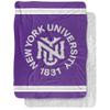 New York University Blanket, 60"x80" Primary Logo, Silky Touch Sherpa Back Super Soft Throw Blanket view 1