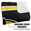 Michigan Tech University Blanket, 60"x80" Primary Logo Stripes Silky Touch Sherpa Back Super Soft Throw Blanket view 3