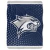 University of New Hampshire Blanket, 60"x80" Logo Dots Silky Touch Sherpa Back Super Soft Throw Blanket view 2