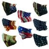 SMEHCF 8 Multipurpose Bandanas for Women Men Headband Balaclava Hair Head Scarf Face Half Airsoft Paintball Mask Neck Gaiters Breathable Reusable Washable Retro US Flag view 3