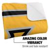 Kennesaw State University Blanket, 60"x80" Primary Logo Stripes Silky Touch Sherpa Back Super Soft Throw Blanket view 3