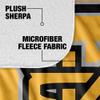 Kennesaw State University Blanket, 60"x80" Primary Logo Stripes Silky Touch Sherpa Back Super Soft Throw Blanket view 4