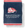 Shippensburg University Blanket, 60"x80" Logo Dots, Silky Touch Sherpa Back Super Soft Throw Blanket view 1