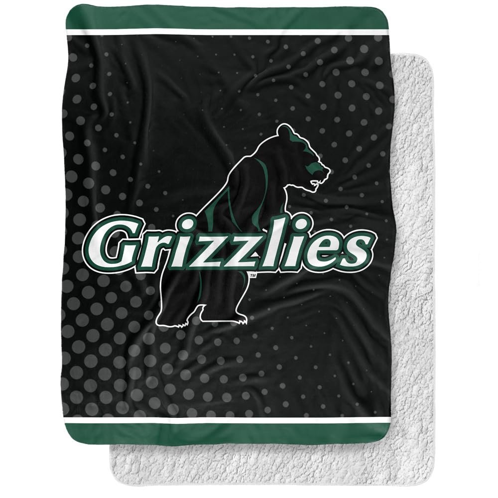 Adams State University Blanket, 60"x80" Logo Dots Silky Touch Sherpa Back Super Soft Throw Blanket