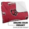 Bridgewater State University Blanket, 60"x80" Logo Pattern Silky Touch Sherpa Back Super Soft Throw Blanket view 3