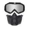 Airsoft Mask Full Face and Detachable Anti Fog Airsoft Goggles Eye Protection and Tactical Airsoft Fast Helmet Adjustable knob for Teenagers and Adults (Silver Lens) view 4