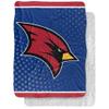 Saginaw Valley State University Blanket, 60"x80" Logo Dots Silky Touch Sherpa Back Super Soft Throw Blanket view 1