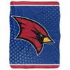 Saginaw Valley State University Blanket, 60"x80" Logo Dots Silky Touch Sherpa Back Super Soft Throw Blanket view 2