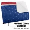 Saginaw Valley State University Blanket, 60"x80" Logo Dots Silky Touch Sherpa Back Super Soft Throw Blanket view 3