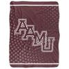 Alabama A & M University Blanket, 60"x80" Logo Dots Silky Touch Sherpa Back Super Soft Throw Blanket view 2