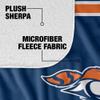 Carroll University Blanket, 60"x80" Primary Logo, Silky Touch Sherpa Back Super Soft Throw Blanket view 4