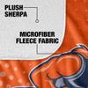 Salem State University Blanket, 60"x80" Logo Dots Silky Touch Sherpa Back Super Soft Throw Blanket view 4
