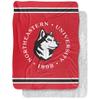 Northeastern University Blanket, 60"x80" Primary Logo Silky Touch Sherpa Back Super Soft Throw Blanket view 1