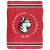Northeastern University Blanket, 60"x80" Primary Logo Silky Touch Sherpa Back Super Soft Throw Blanket view 2