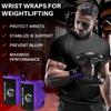 TECEUM Weightlifting Wrist Wraps with Thumb Loop  Purple  Beast Mode  18 inch  Heavy-Duty Workout Wrist Support & Protection  Ideal for Powerlifting, Strength Training, Bodybuilding view 2