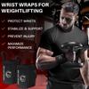TECEUM Weightlifting Wrist Wraps with Thumb Loop  Black  Beast Mode  12 inch  Heavy-Duty Workout Wrist Support & Protection  Ideal for Powerlifting, Strength Training, Bodybuilding view 2