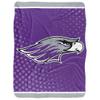University of Wisconsin Whitewater Blanket, 60"x80" Logo Dots Silky Touch Sherpa Back Super Soft Throw Blanket view 2