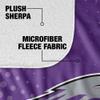 University of Wisconsin Whitewater Blanket, 60"x80" Logo Dots Silky Touch Sherpa Back Super Soft Throw Blanket view 4