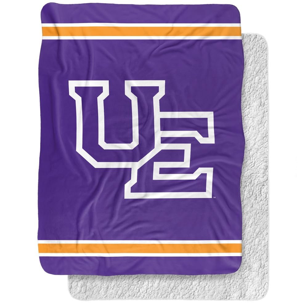 University of Evansville Blanket, 60"x80" Primary Logo Silky Touch Sherpa Back Super Soft Throw Blanket