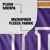 University of Evansville Blanket, 60"x80" Primary Logo Silky Touch Sherpa Back Super Soft Throw Blanket view 4