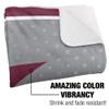 University of Wisconsin - La Crosse Blanket, 60"x80" Logo Dots Silky Touch Sherpa Back Super Soft Throw Blanket view 3