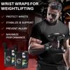 TECEUM Weightlifting Wrist Wraps with Thumb Loop  Camo  Arms on Fire  12 inch  Heavy-Duty Workout Wrist Support & Protection  Ideal for Powerlifting, Strength Training, Bodybuilding view 2