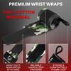 TECEUM Weightlifting Wrist Wraps with Thumb Loop  Camo  Arms on Fire  12 inch  Heavy-Duty Workout Wrist Support & Protection  Ideal for Powerlifting, Strength Training, Bodybuilding view 3