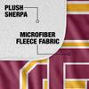 Bethune-Cookman University Blanket, 60"x80" Primary Logo Stripes Silky Touch Sherpa Back Super Soft Throw Blanket view 4