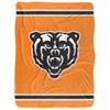 Mercer University Blanket, 60"x80" Primary Logo Stripes Silky Touch Sherpa Back Super Soft Throw Blanket view 2