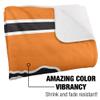 Mercer University Blanket, 60"x80" Primary Logo Stripes Silky Touch Sherpa Back Super Soft Throw Blanket view 3