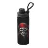 Dewoofly Funny Skull Skeleton 18 OZ Insulated Stainless Steel Sports Water Bottles with Lid, Halloween Unisex Flask Insulated Water Cup for Outdoor Sports Fitness Hiking Gym view 4