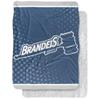 Brandeis University Blanket, 60"x80" Logo Dots Silky Touch Sherpa Back Super Soft Throw Blanket view 1