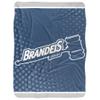 Brandeis University Blanket, 60"x80" Logo Dots Silky Touch Sherpa Back Super Soft Throw Blanket view 2