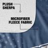 Brandeis University Blanket, 60"x80" Logo Dots Silky Touch Sherpa Back Super Soft Throw Blanket view 4