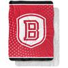 Bradley University Blanket, 60"x80" Logo Dots Silky Touch Sherpa Back Super Soft Throw Blanket view 1