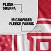 Bradley University Blanket, 60"x80" Logo Dots Silky Touch Sherpa Back Super Soft Throw Blanket view 4