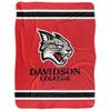 Davidson College Blanket, 60"x80" Primary Logo, Silky Touch Sherpa Back Super Soft Throw Blanket view 2