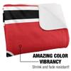 Davidson College Blanket, 60"x80" Primary Logo, Silky Touch Sherpa Back Super Soft Throw Blanket view 3