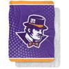 University of Evansville Blanket, 60"x80" Logo Dots Silky Touch Sherpa Back Super Soft Throw Blanket view 1
