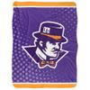 University of Evansville Blanket, 60"x80" Logo Dots Silky Touch Sherpa Back Super Soft Throw Blanket view 2