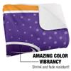 University of Evansville Blanket, 60"x80" Logo Dots Silky Touch Sherpa Back Super Soft Throw Blanket view 3