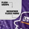 University of Evansville Blanket, 60"x80" Logo Dots Silky Touch Sherpa Back Super Soft Throw Blanket view 4