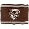 St. Bonaventure University Blanket, 60"x80" Primary Logo Stripes Silky Touch Sherpa Back Super Soft Throw Blanket view 2