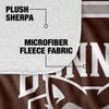 St. Bonaventure University Blanket, 60"x80" Primary Logo Stripes Silky Touch Sherpa Back Super Soft Throw Blanket view 4