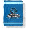 University of California State San Marcos Blanket, 60"x80" Primary Logo Silky Touch Sherpa Back Super Soft Throw Blanket view 1